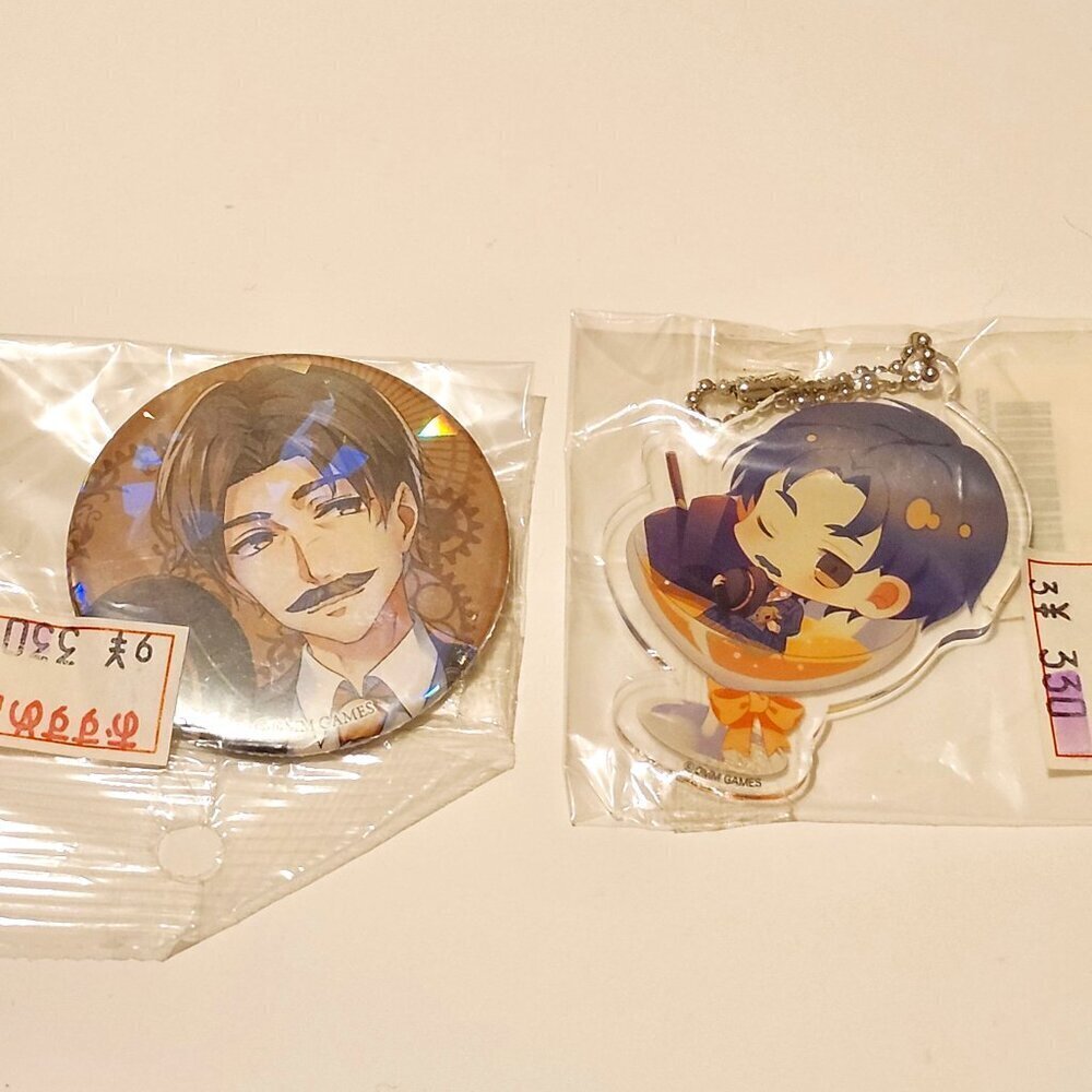 *3 for $30* Bungou to Alchemist Natsume Soseki - Can Badge and Acrylic Strap Set